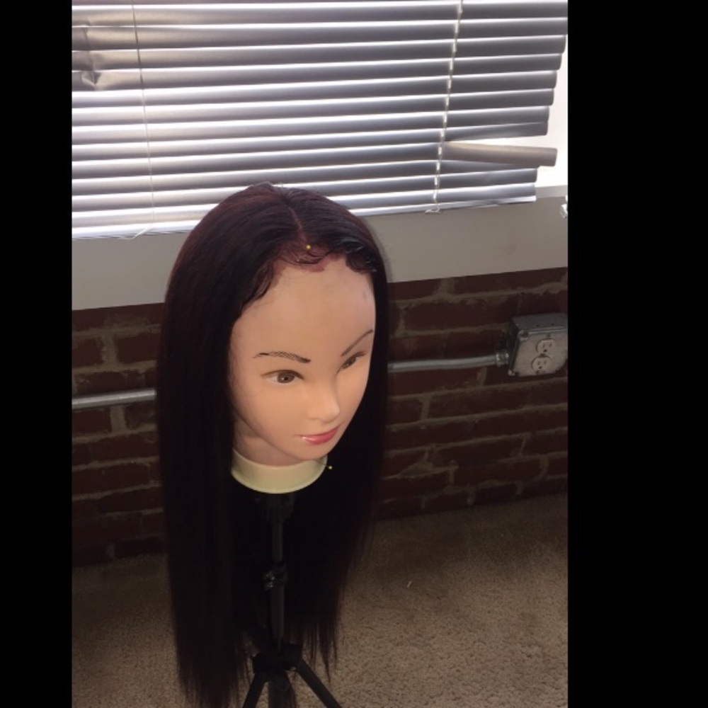 26' Deep Burgandy Brazilian Frontal Wig
